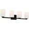 Access Lighting Sienna, 4 Light Vanity, Matte Black Finish, Opal Glass 62624-MBL/OPL - alternate 1